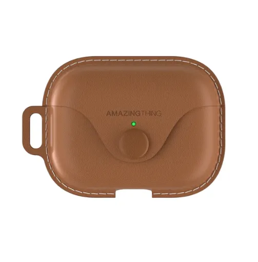 صورة حافظة AMAZING THING Marsix Pro لـ AIRPODS PRO 2 2022 - بني