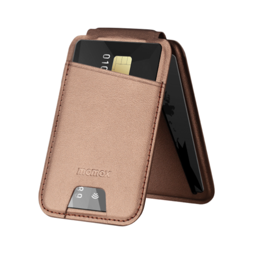 صورة  MOMAX 1-Wallet Magnetic Card Holder With Stand