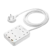 صورة MOMAX ONEPLUG 4 OUTLET POWER STRIP WITH USB - WHITE