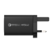 صورة MOMAX ONEPLUG 67W 3 PORT GAN WALL CHARGER - BLACK