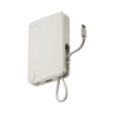 صورة MOMAX 1-POWER X 10000mAh Power Bank with Built-in USB-C Cable (White)