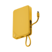 صورة MOMAX 1-POWER X 10000mAh Power Bank with Built-in USB-C Cable (Yellow)