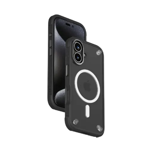 صورة                                                                                   MOMAX Air Protection المغناطيسي لهاتف iPhone 16 (6.1 بوصة) –غطاء  أسود