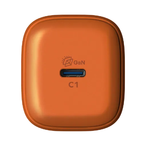 صورة شاحن Momax 1-Charge 45W 1-Port GaN (برتقالي)